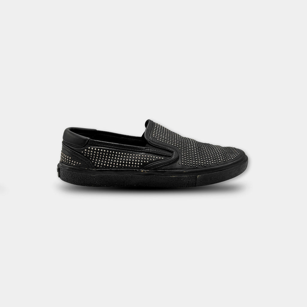 Saint Laurent Paris 2014 Studded Skate Slip-On Sneakers