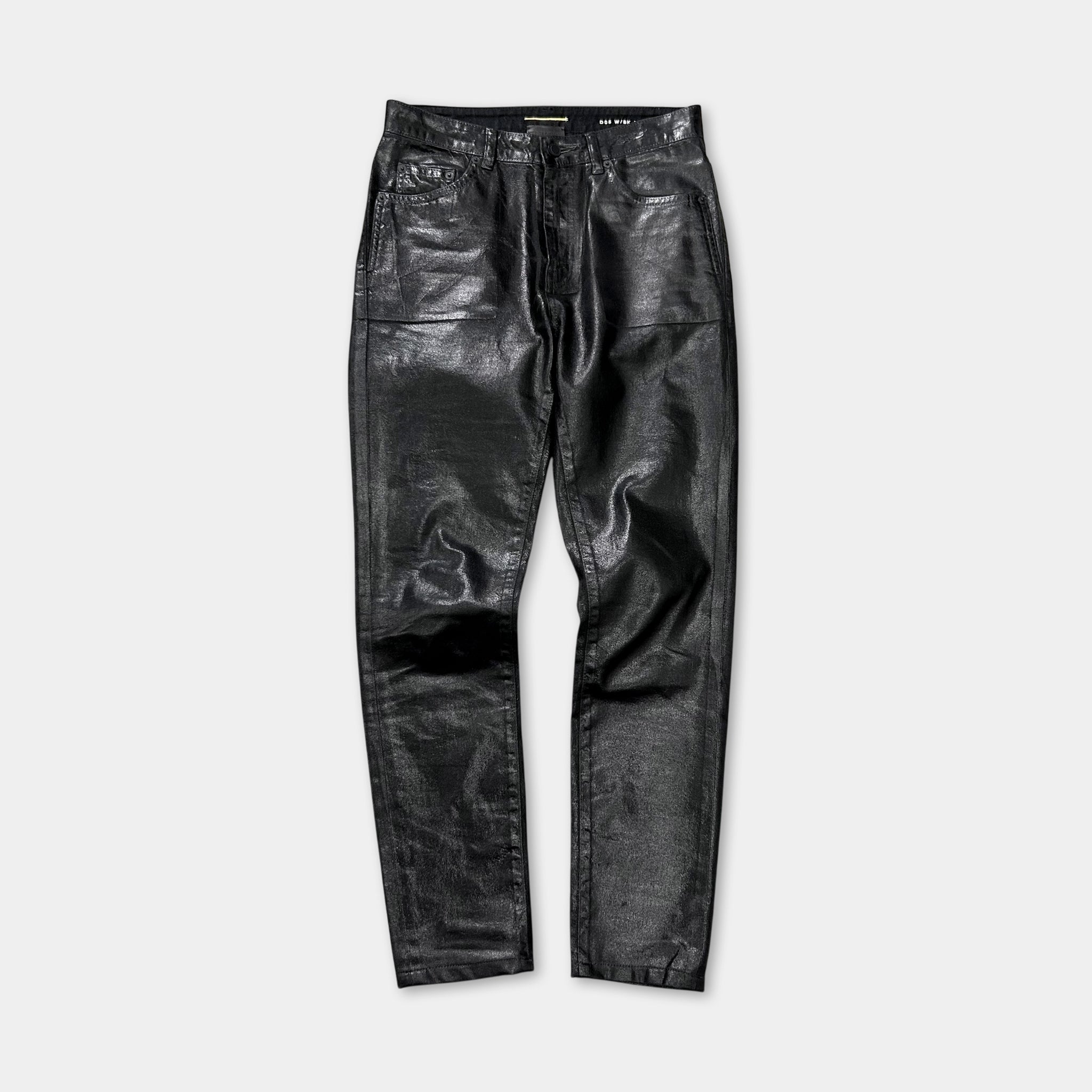 Saint Laurent Paris D05 Waxed Skinny Jeans