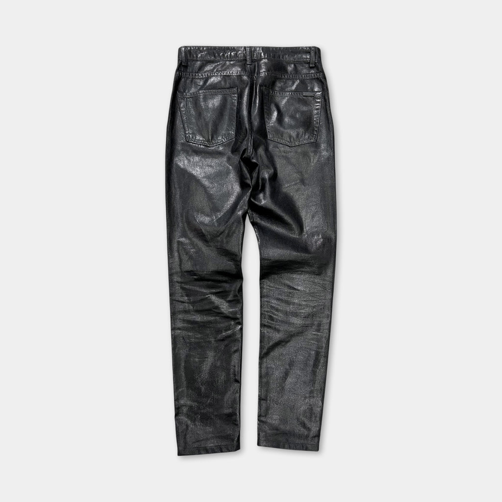 Saint Laurent Paris D05 Waxed Skinny Jeans