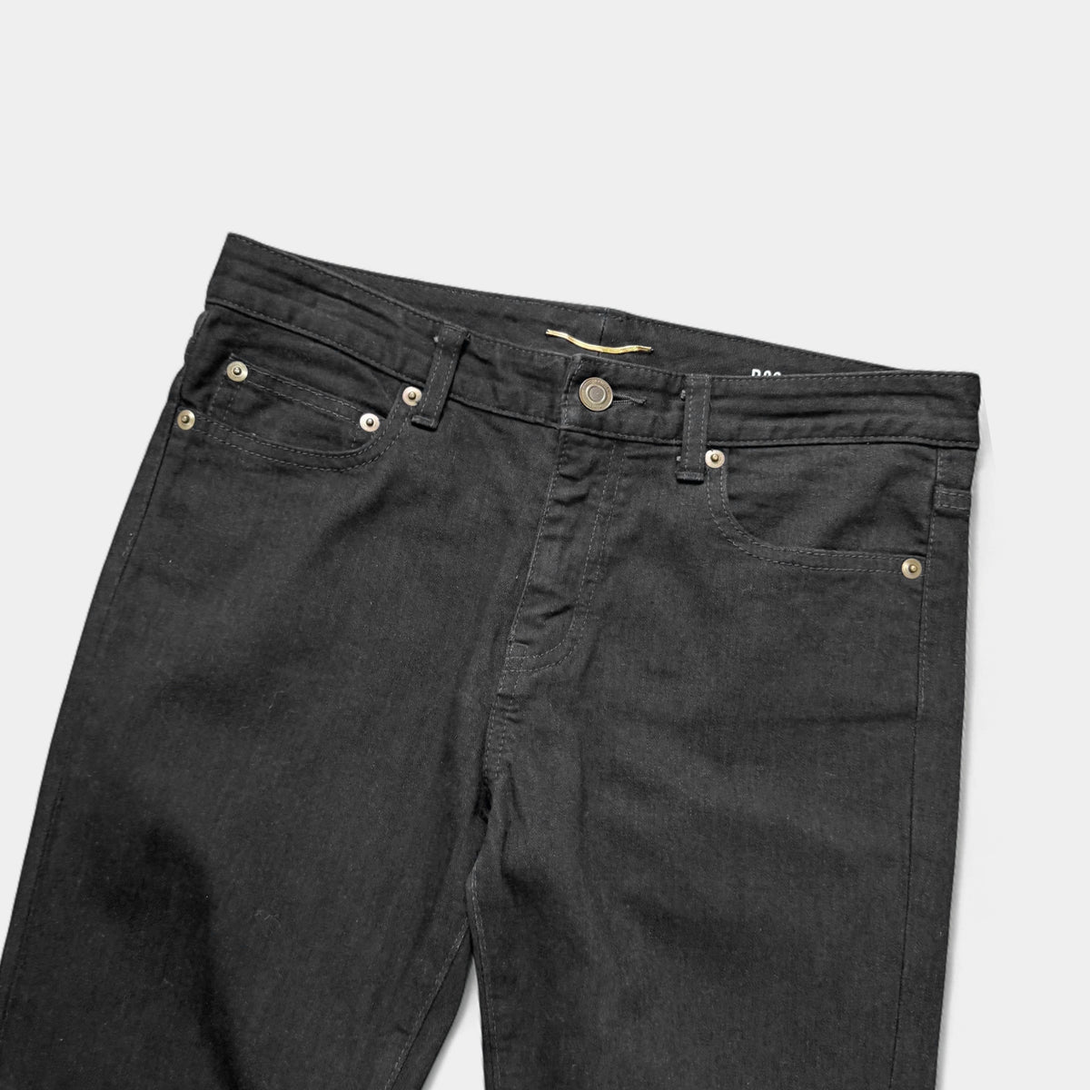 Saint Laurent 2013 D02 Hedi Slimane Skinny Black Denim Jeans