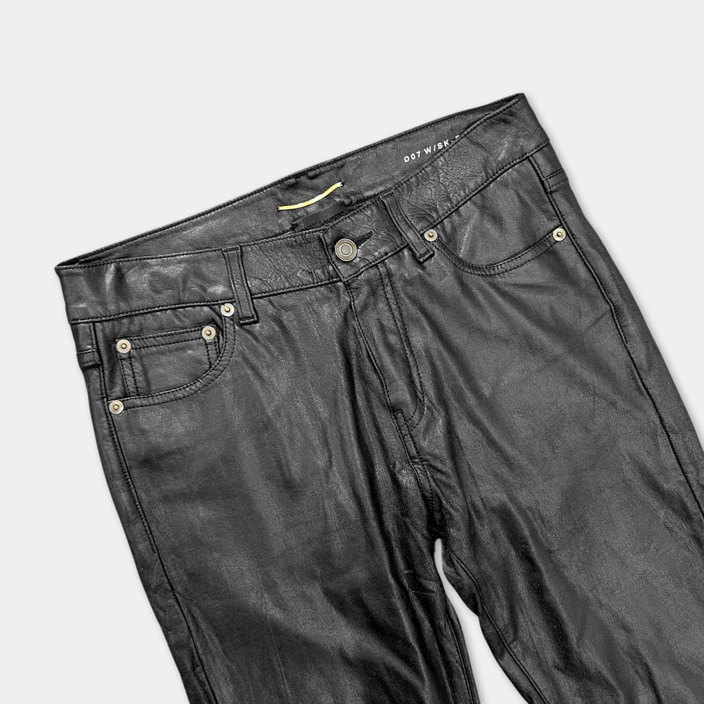 Saint Laurent D07 Faux Leather Skinny Pants