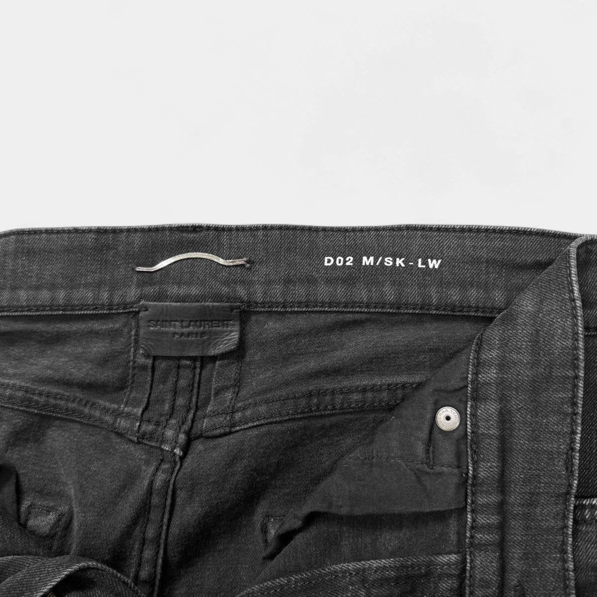 Saint Laurent 2016 Knee Slit D02 Skinny Jeans