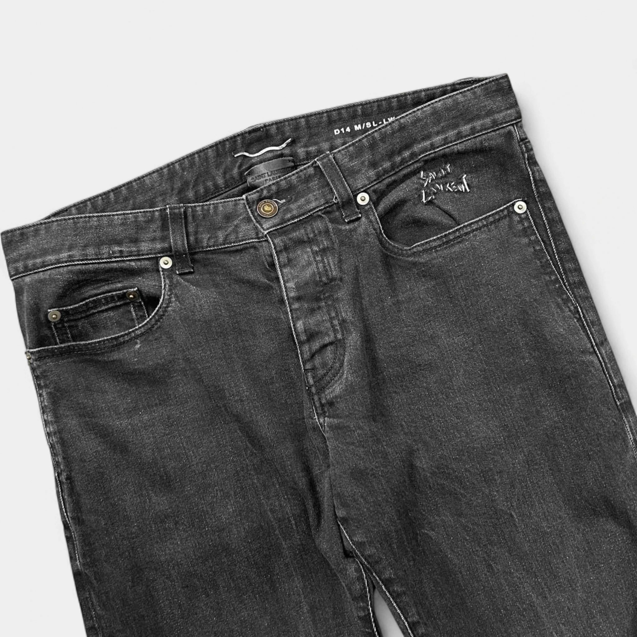 Saint Laurent D14 "Hand Stitched" Denim Pants