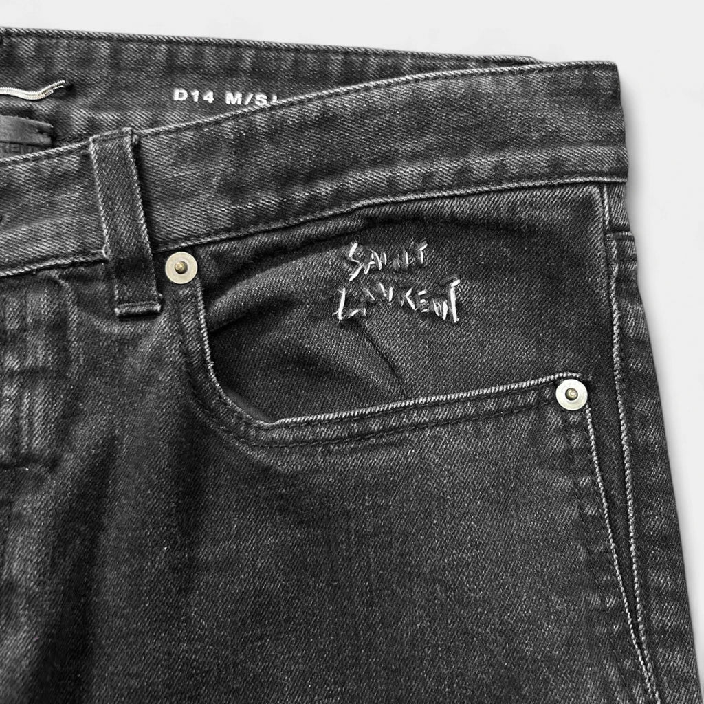 Saint Laurent D14 "Hand Stitched" Denim Pants
