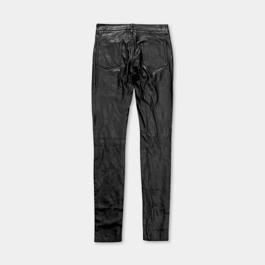 Saint Laurent D07 Faux Leather Skinny Pants
