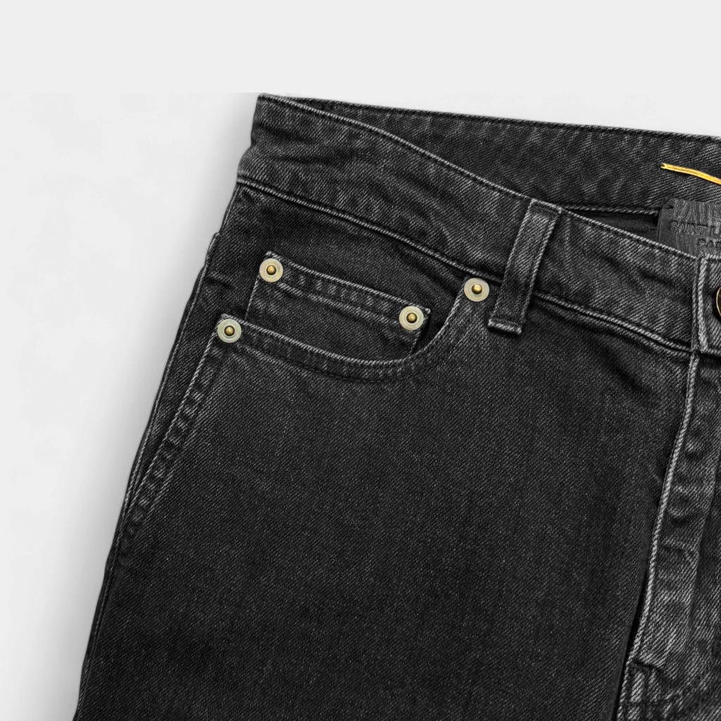 Saint Laurent 2017 D05 Skinny Fit Black Denim Jeans