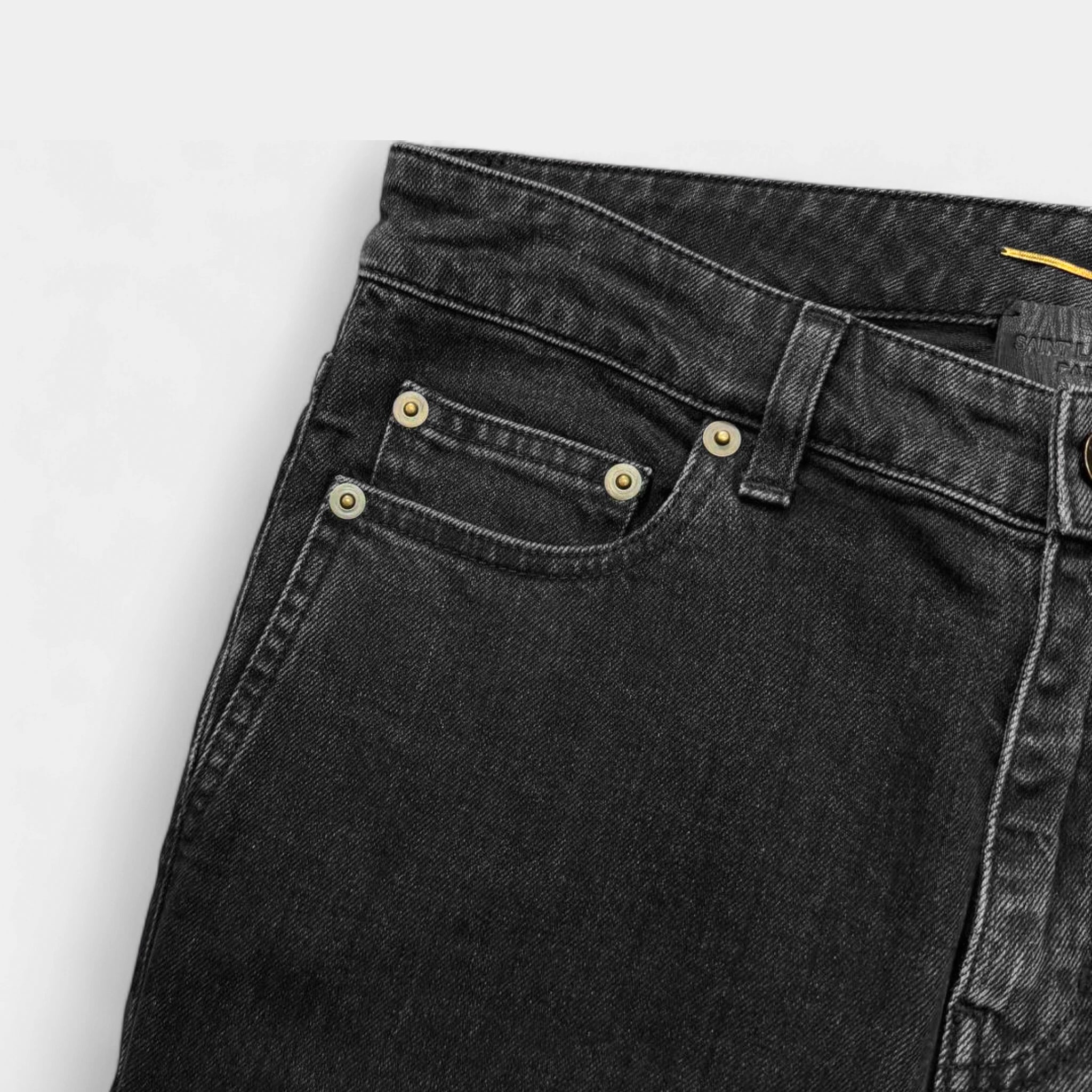 Saint Laurent 2017 D05 Skinny Fit Black Denim Jeans