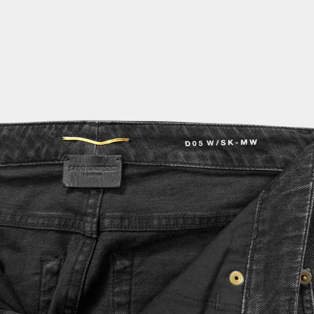 Saint Laurent 2017 D05 Skinny Fit Black Denim Jeans