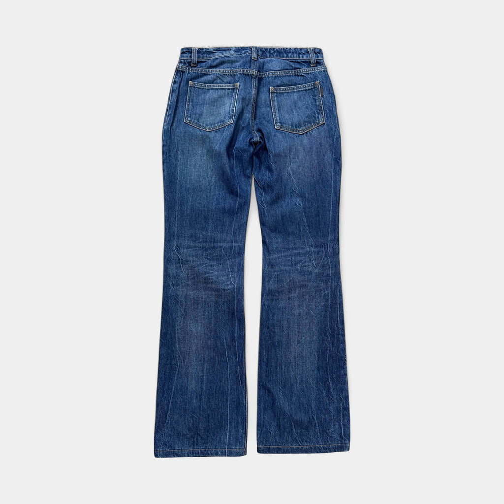 Saint Laurent 2018 D17 Flared Indigo Denim Jeans