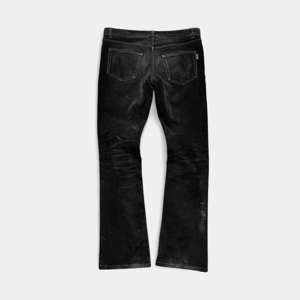 Saint Laurent 2018 Black Velvet Flared Trousers