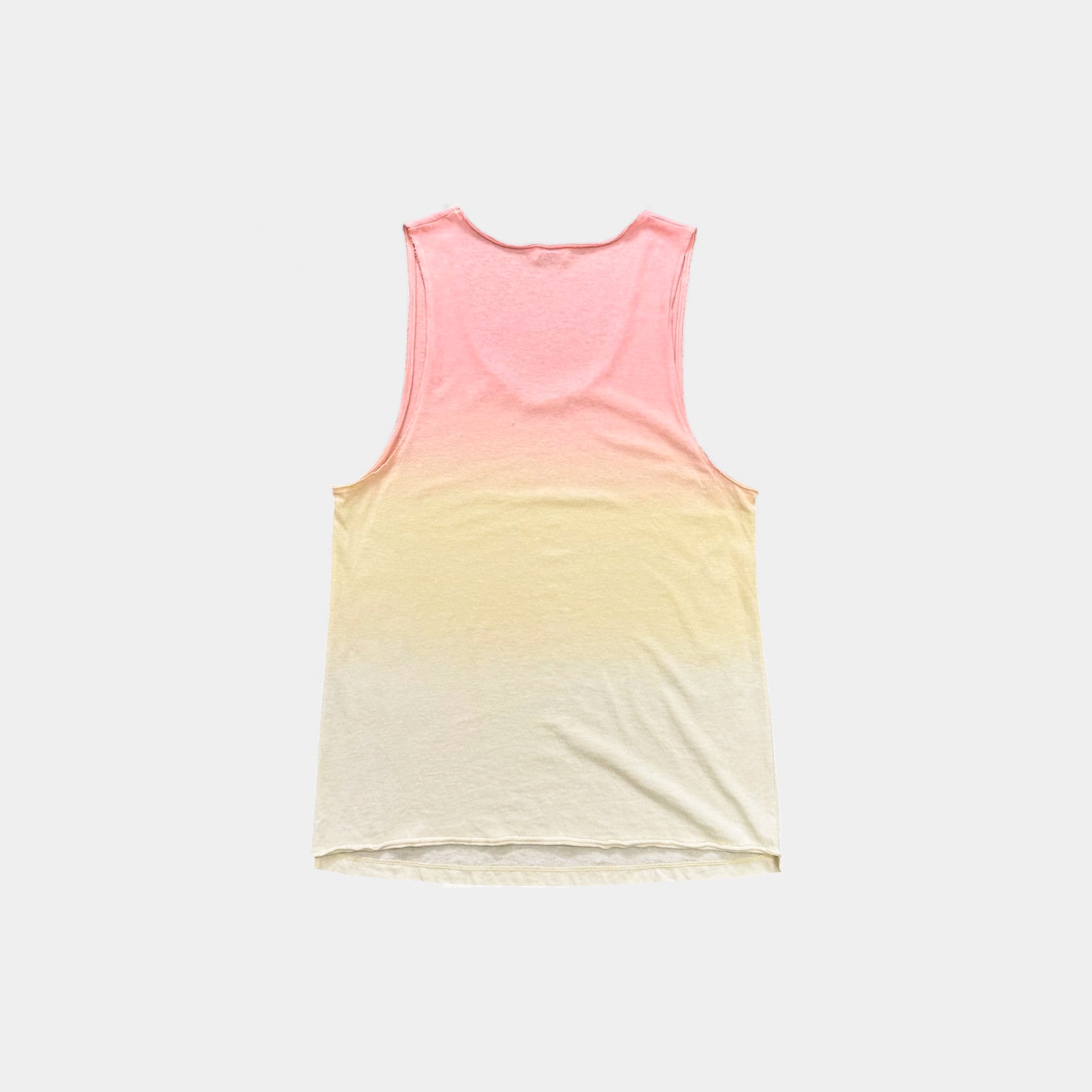 Saint Laurent Paris 2016 Pink Sunset Dip-Dye Tank Top