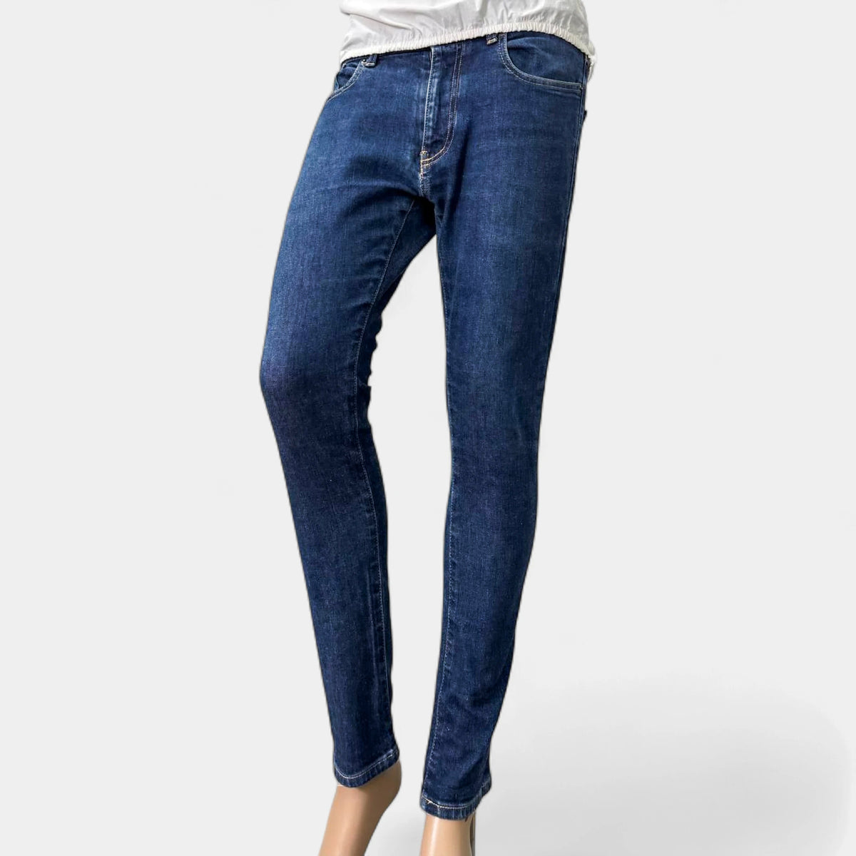Saint Laurent 2013 Blue Denim Skinny Jeans