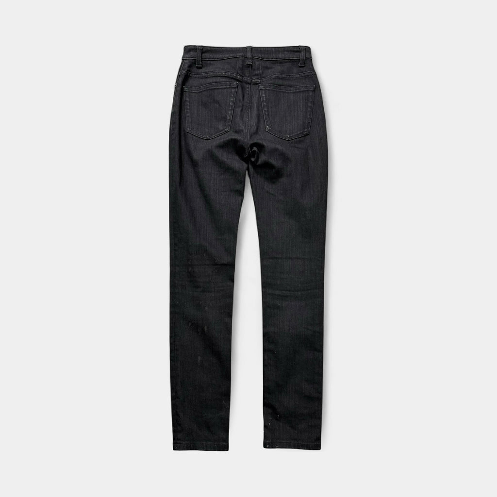 Saint Laurent 2014 Hedi Slimane D04 High-Waisted Skinny Black Denim Jeans