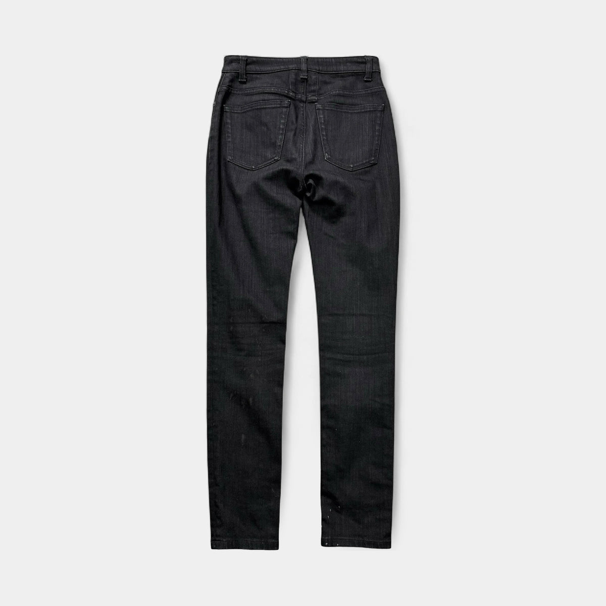 Saint Laurent 2014 Hedi Slimane D04 High-Waisted Skinny Black Denim Jeans