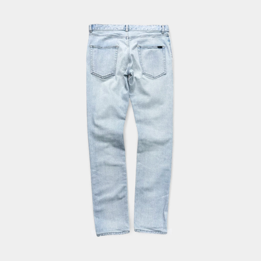 Saint Laurent 2020 Straight-Leg Denim Jeans Light Wash