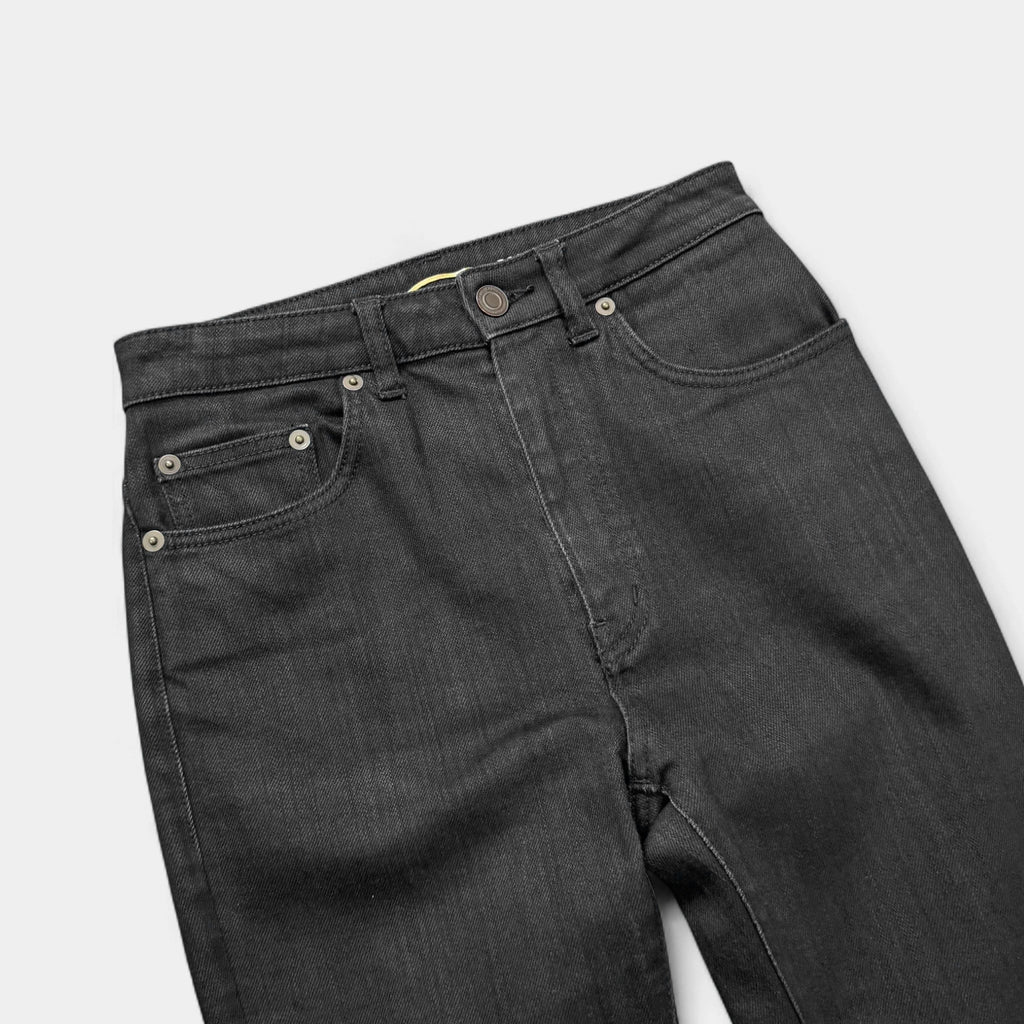 Saint Laurent 2014 Hedi Slimane D04 High-Waisted Skinny Black Denim Jeans
