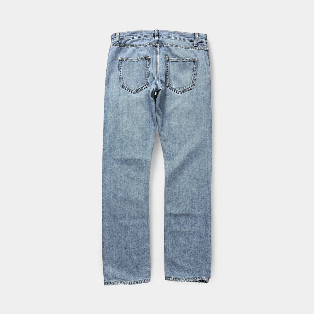 Saint Laurent D14 Straight-Leg Hand-Stitching Denim Jeans
