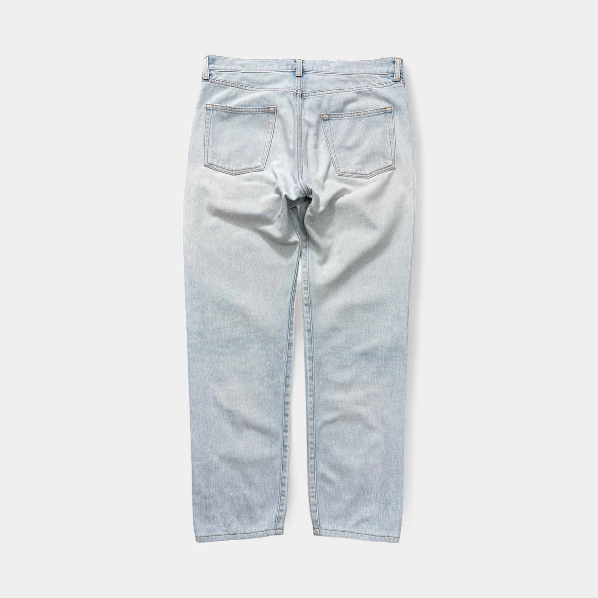 Saint Laurent "Love Me Forever Or..." Embroidered Denim Jeans