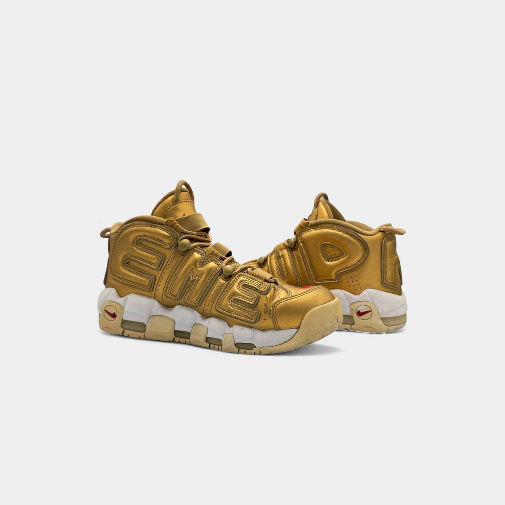 Nike x Supreme 2017 Air More Uptempo Gold
