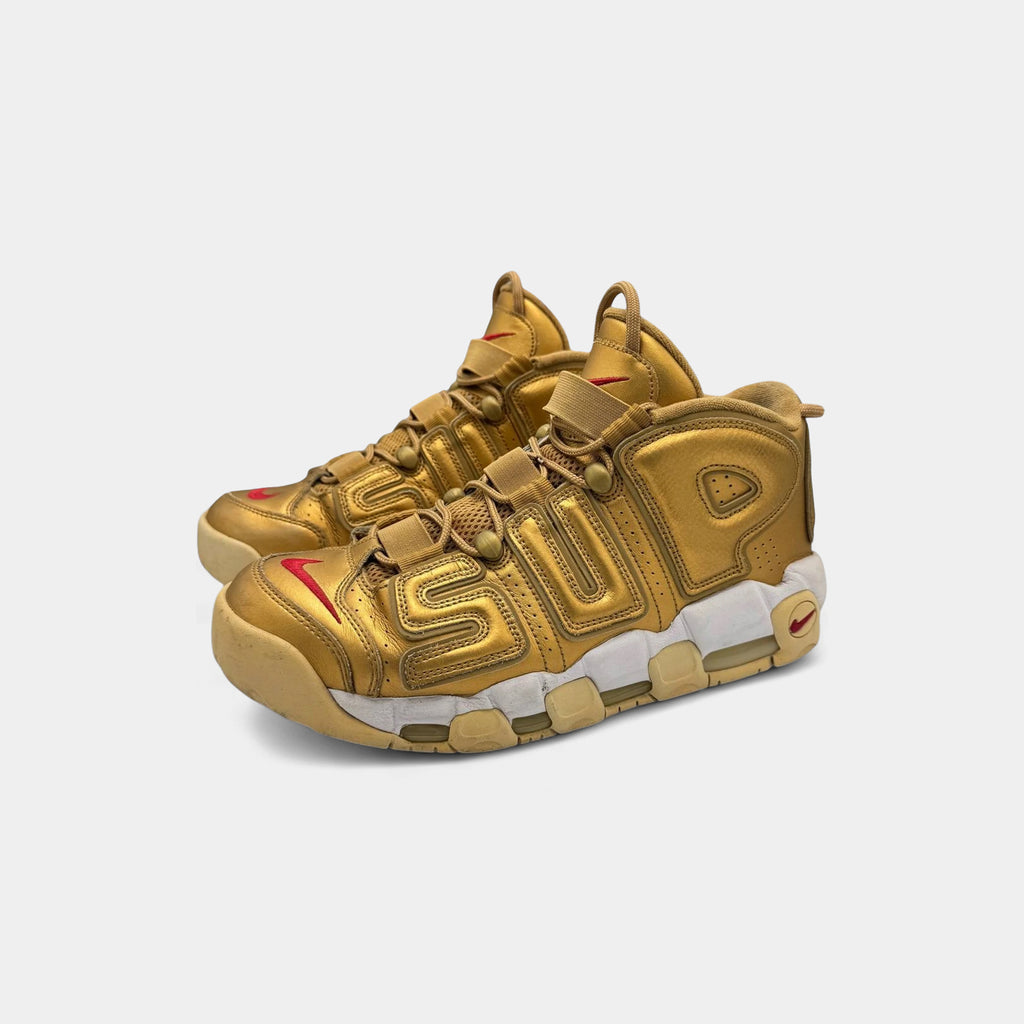 Nike x Supreme 2017 Air More Uptempo Gold
