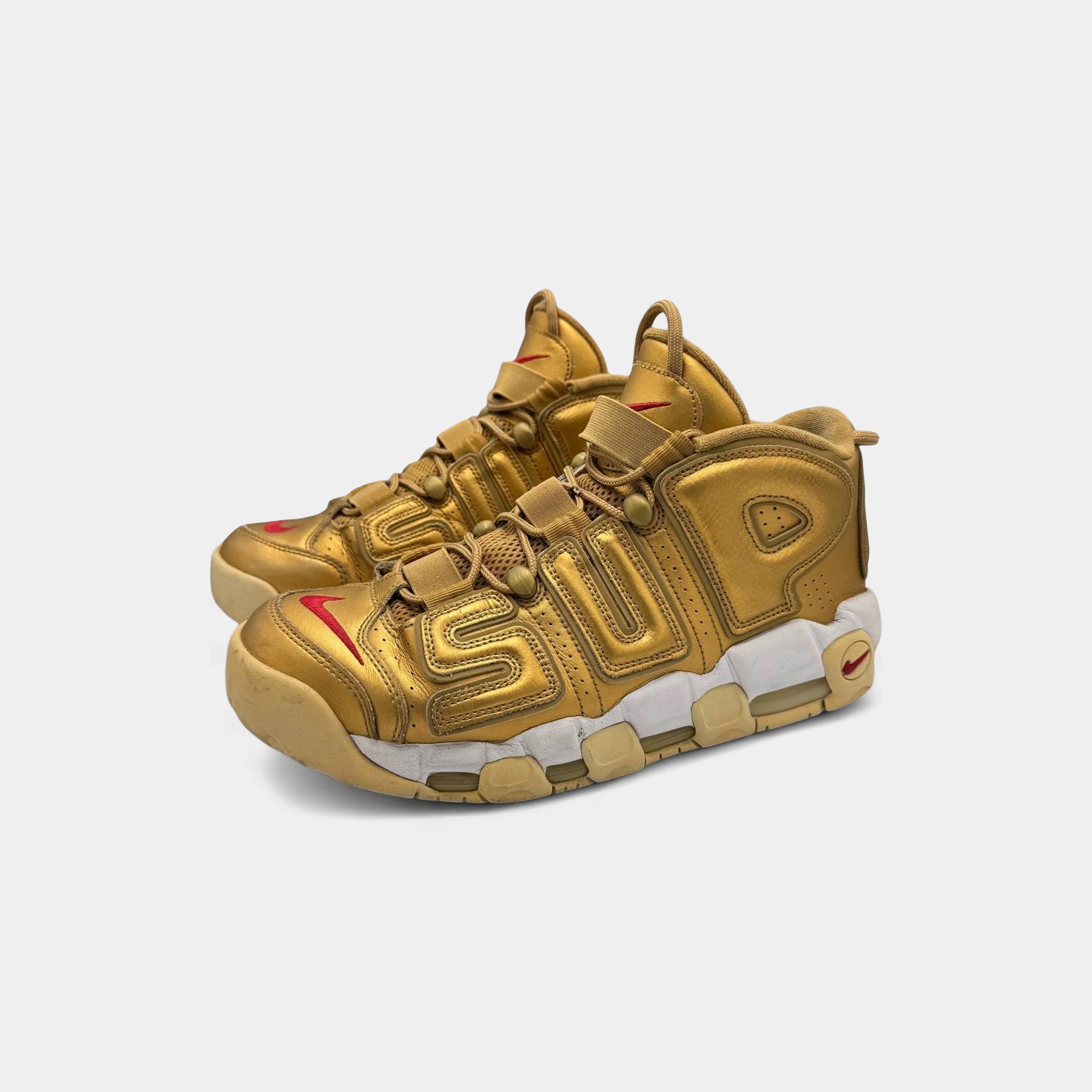 Nike x Supreme 2017 Air More Uptempo Gold
