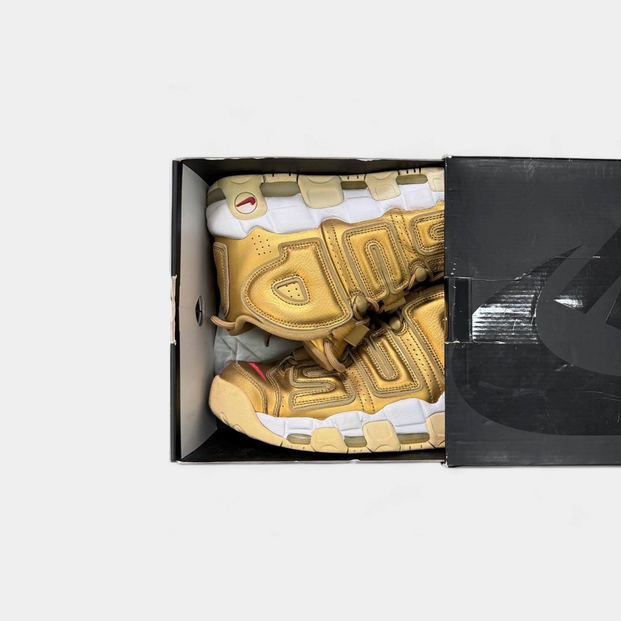 Nike x Supreme 2017 Air More Uptempo Gold