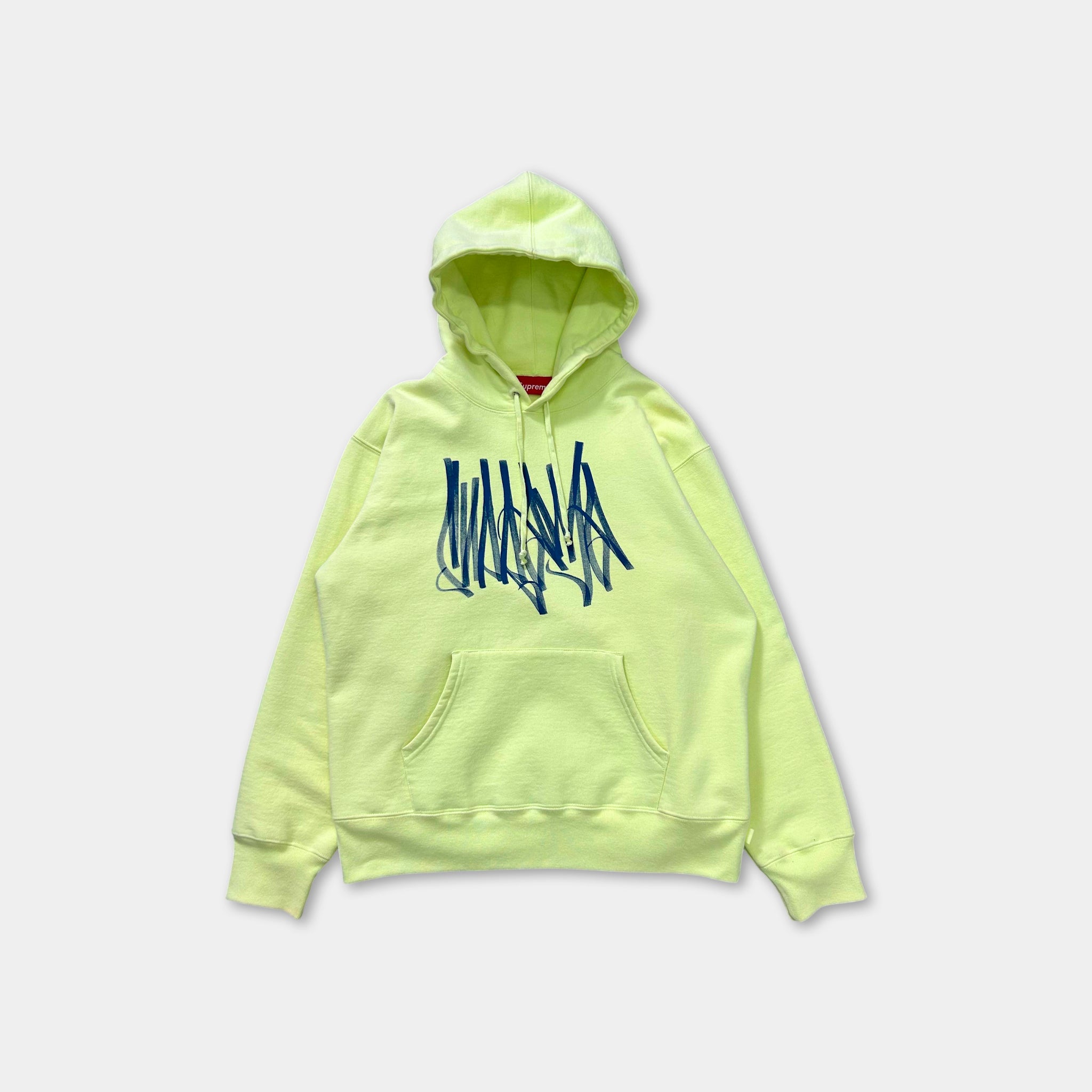 Supreme SS19 Lime Tag Logo Hoodie