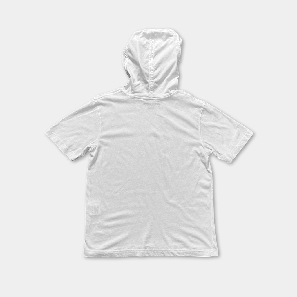 Telfar Loose White Cotton Hooded T-Shirt
