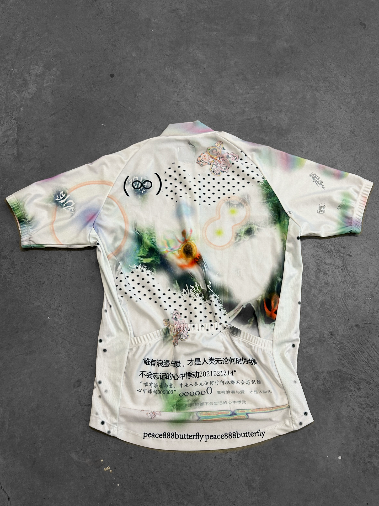 Peace888butterfly cycling Top