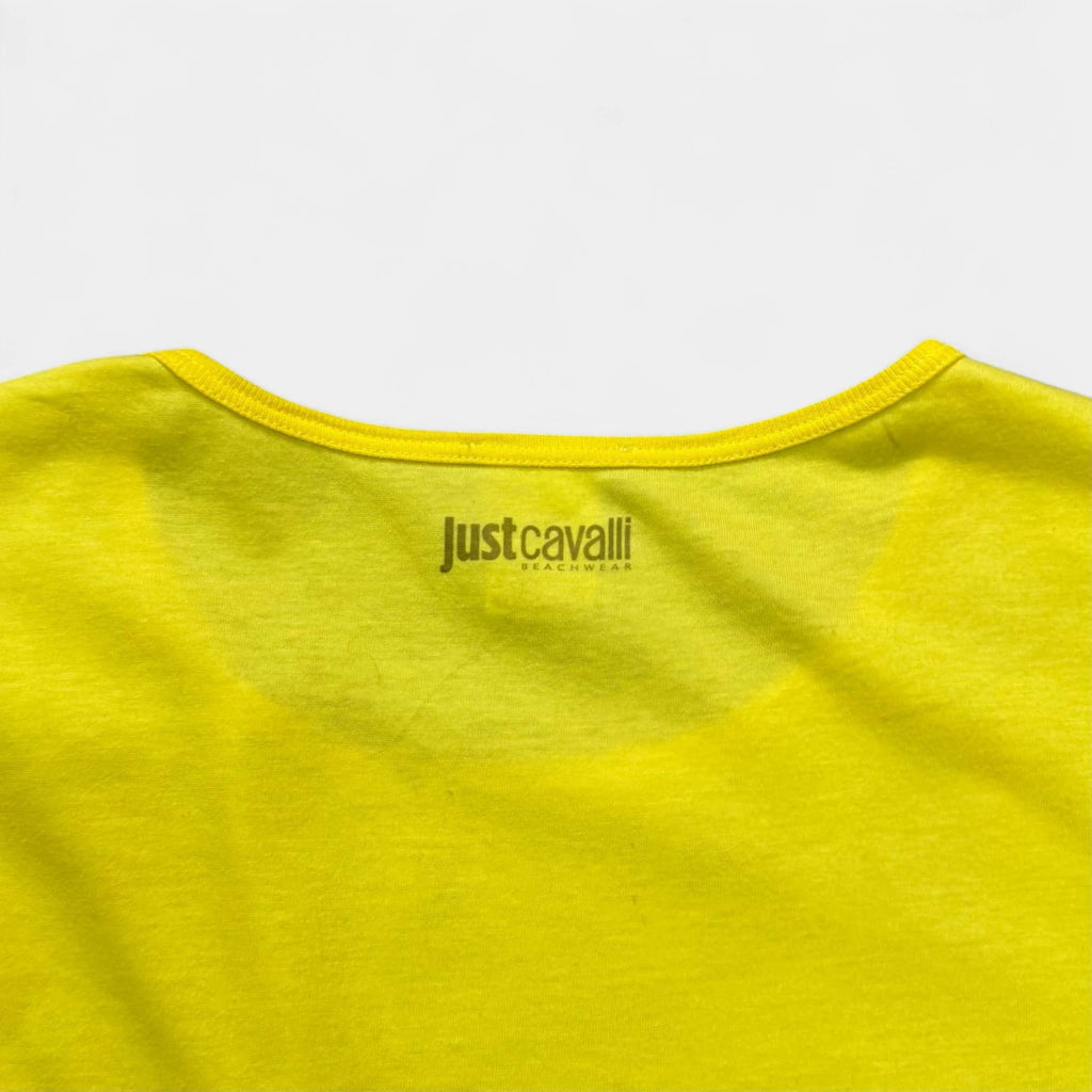 Just Cavalli Tiger Graphic Yellow T-Shirt