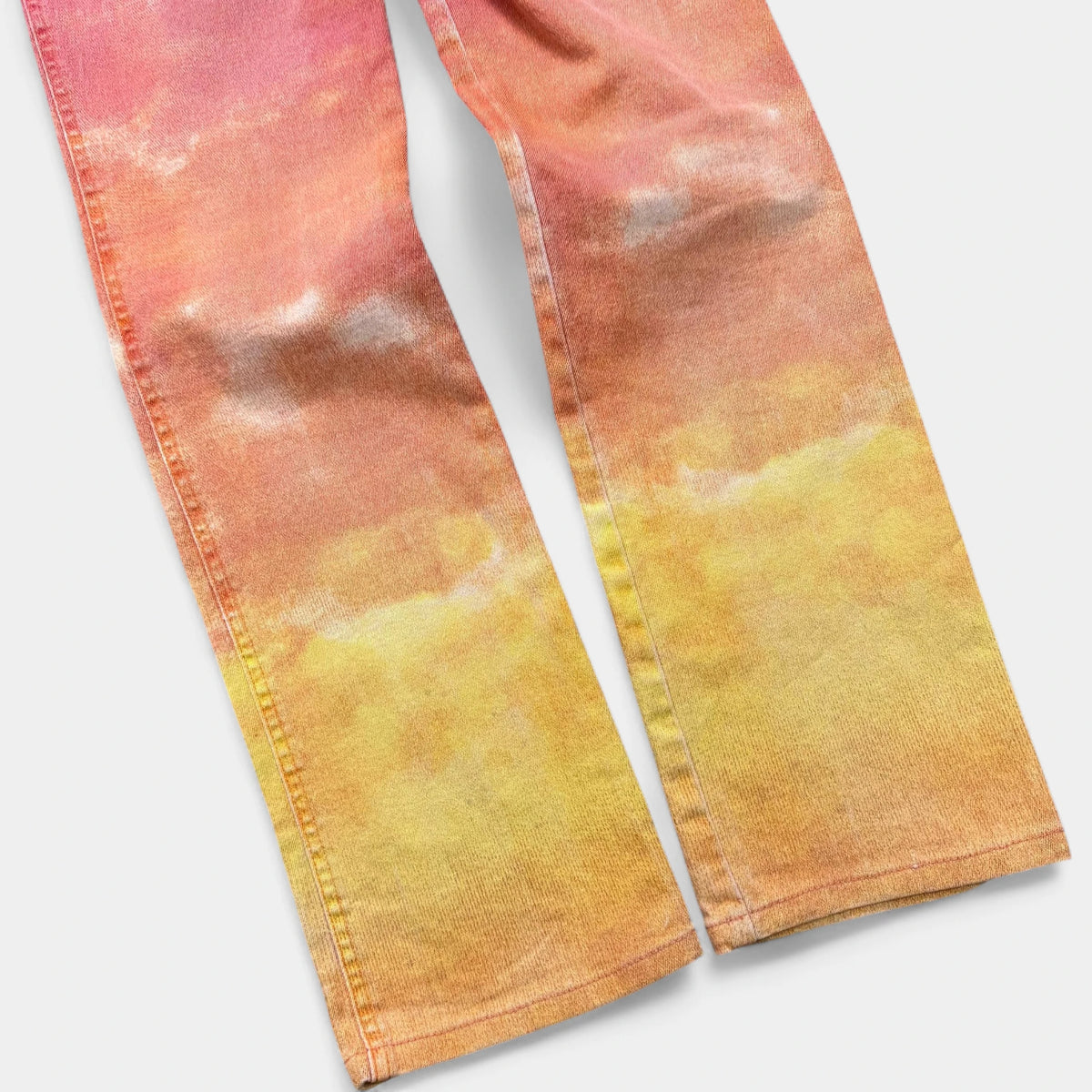 Just Cavalli Denim Jeans Sunset Gradient Red Yellow Orange - detail 5