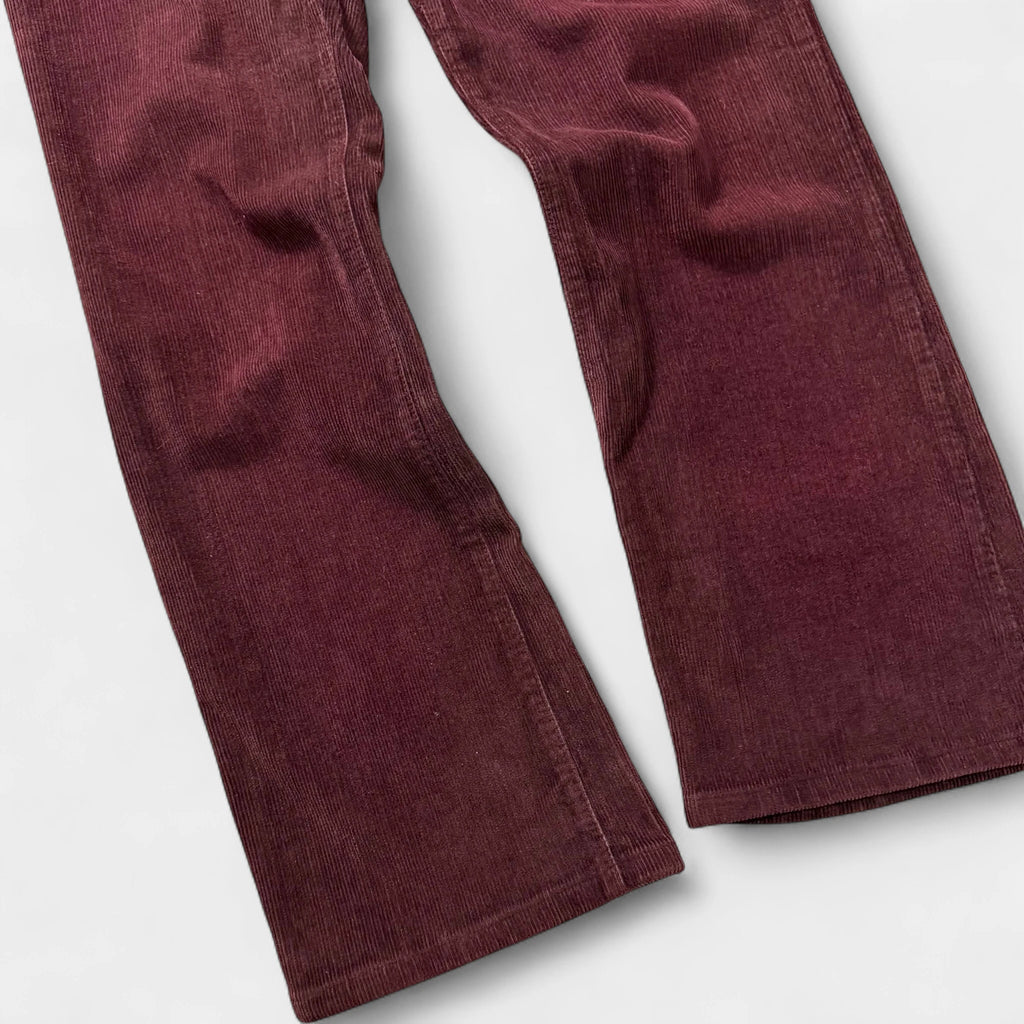 Just Cavalli 2000s Burgundy Corduroy Slightly Flared Pants - detail 3