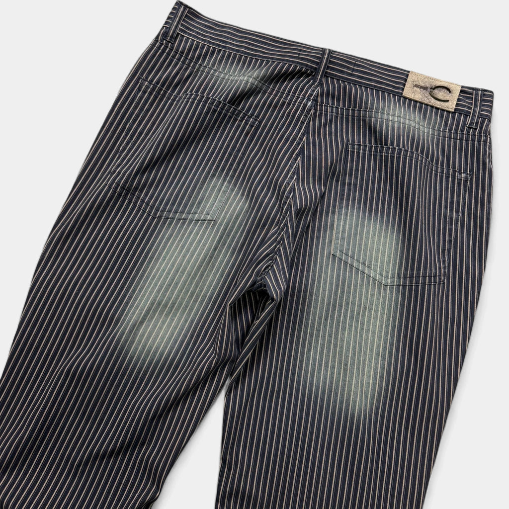 Just Cavalli 90s Striped Sandblasted Flared Pants - detail 5