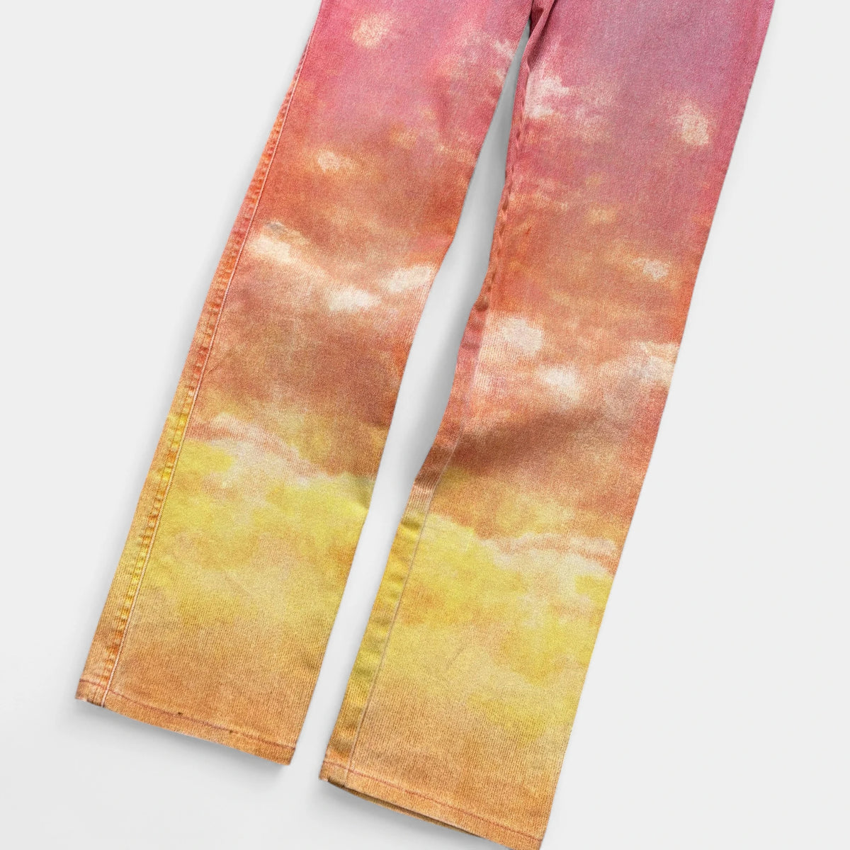 Just Cavalli Denim Jeans Sunset Gradient Red Yellow Orange - detail 1