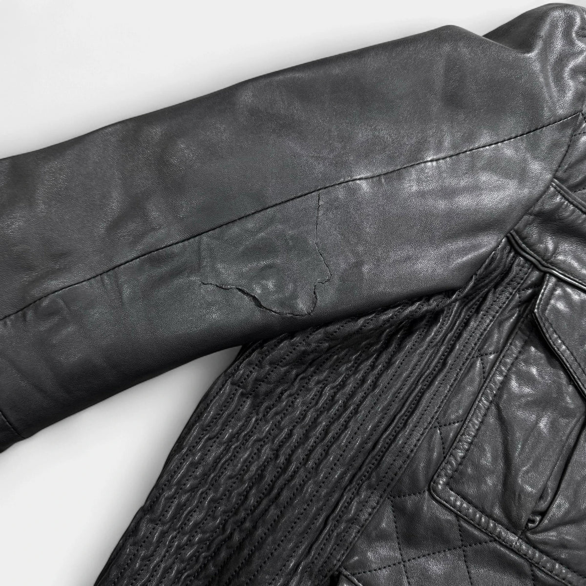 Dolce & Gabbana Quilted Leather Bomber Jacket