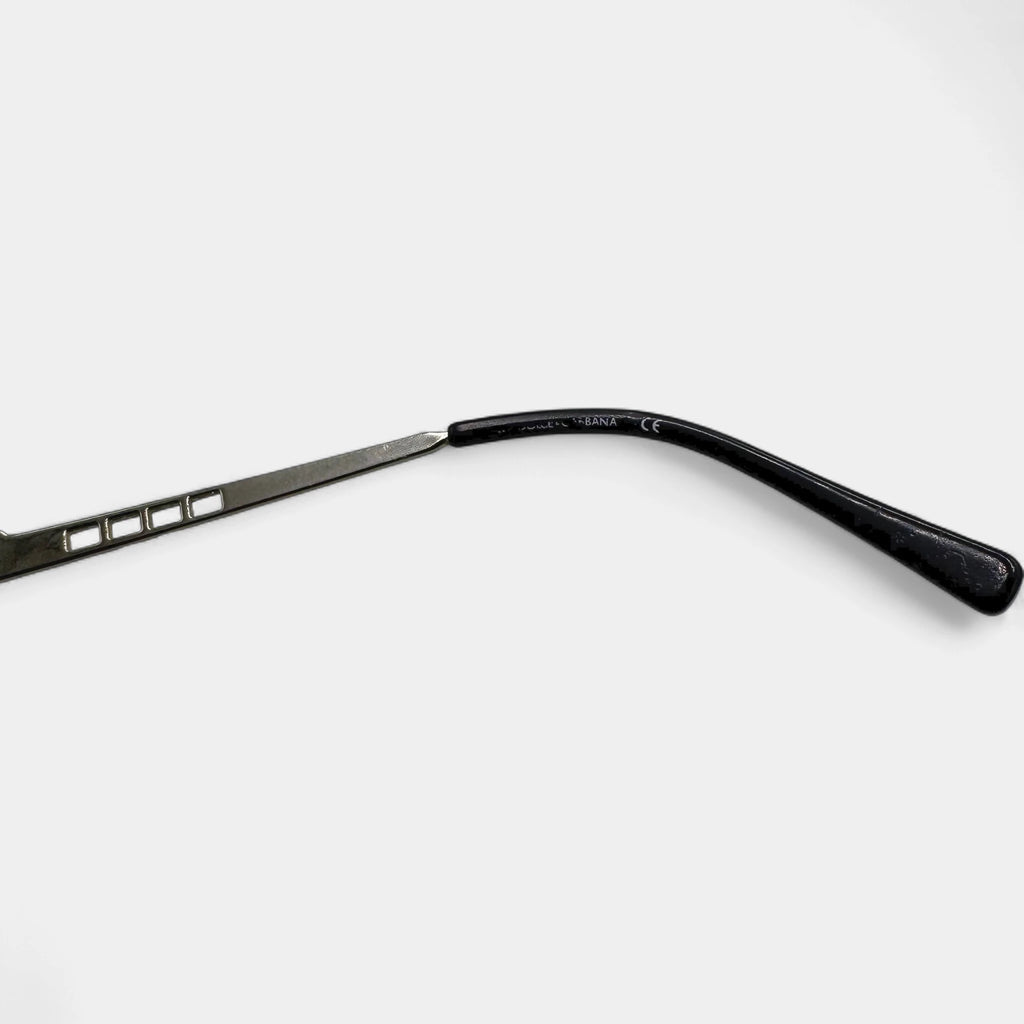 Dolce & Gabbana 2000s Silver Shield Sunglasses