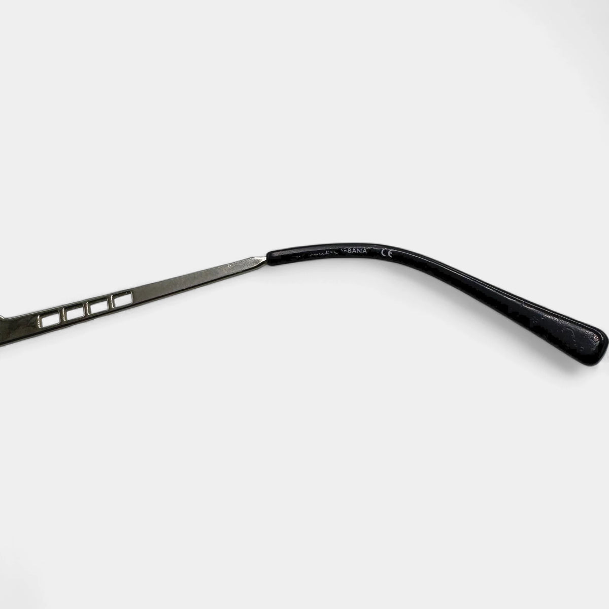 Dolce & Gabbana 2000s Silver Shield Sunglasses