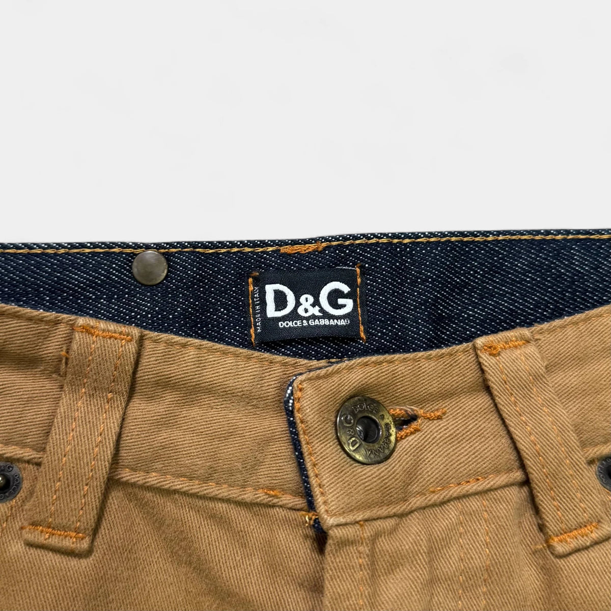 Dolce & Gabbana Soft Camel Beige Straight Leg Pants