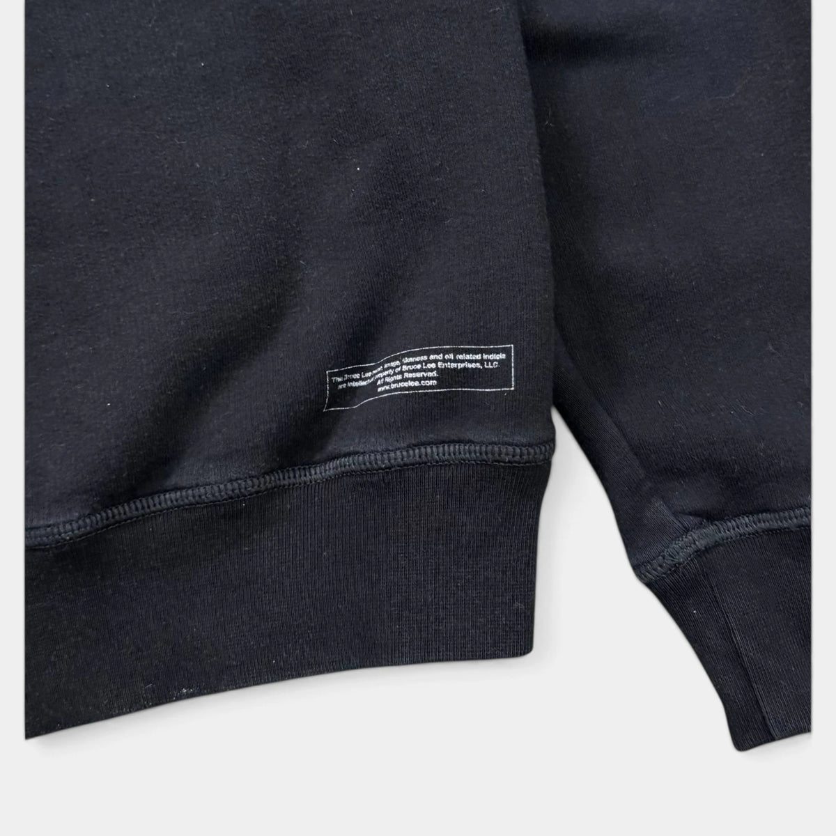 Dsquared2 Bruce Lee Black Graphic Crew Neck Sweatshirt