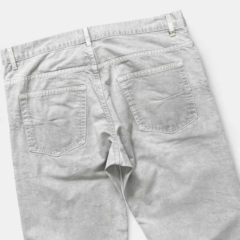 Dior Homme KVA Bleached Grey Straight Leg Trousers