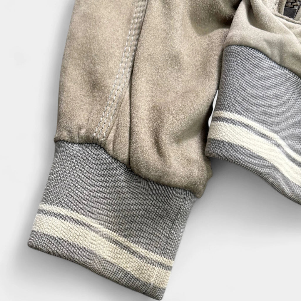 Dolce & Gabbana Beige Suede Varsity Jacket - detail 3