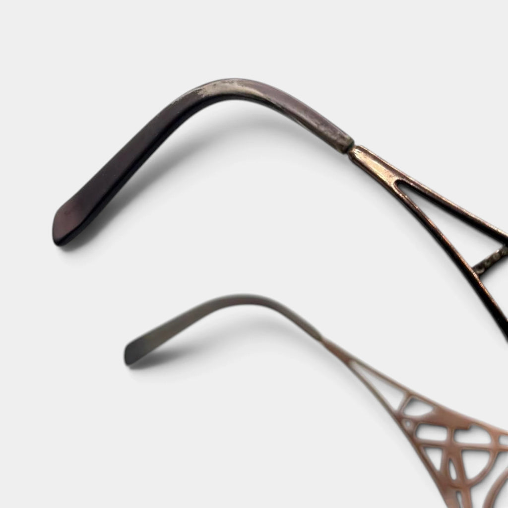 Yves Saint Laurent Rhinestone Cutout Logo Sunglasses