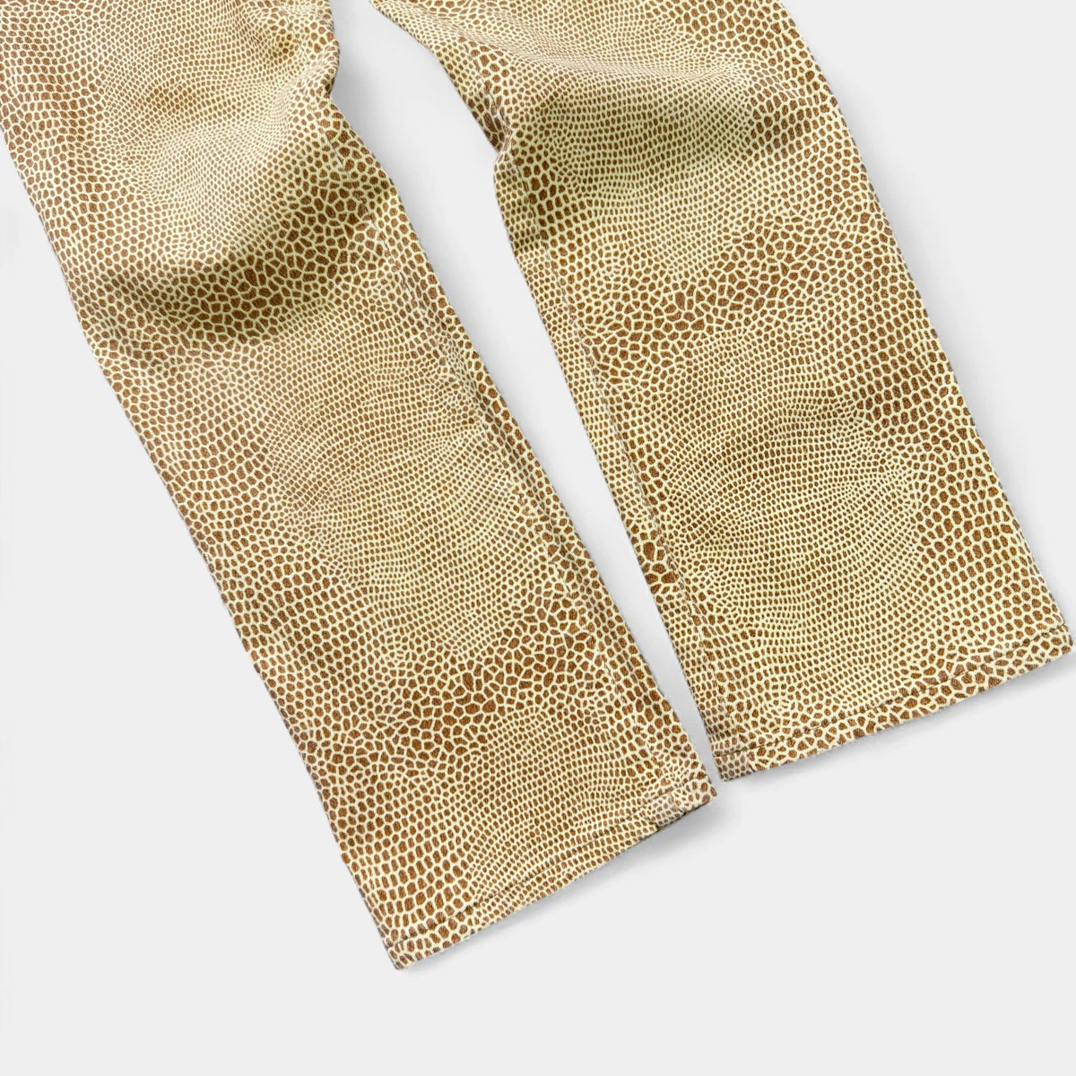 Just Cavalli Yellow Giraffe Print Straight Leg Jeans - detail 3