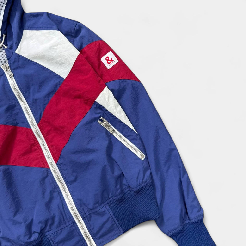 Dolce & Gabbana Color Block Nylon Windbreaker Jacket