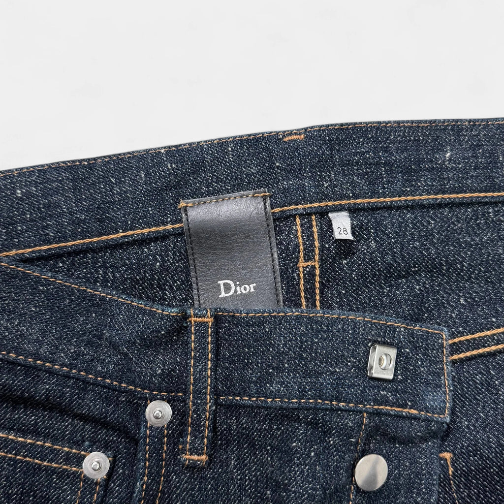 Dior Homme 2000s Hedi Slimane Straight Leg Special Denim Pants - detail 3