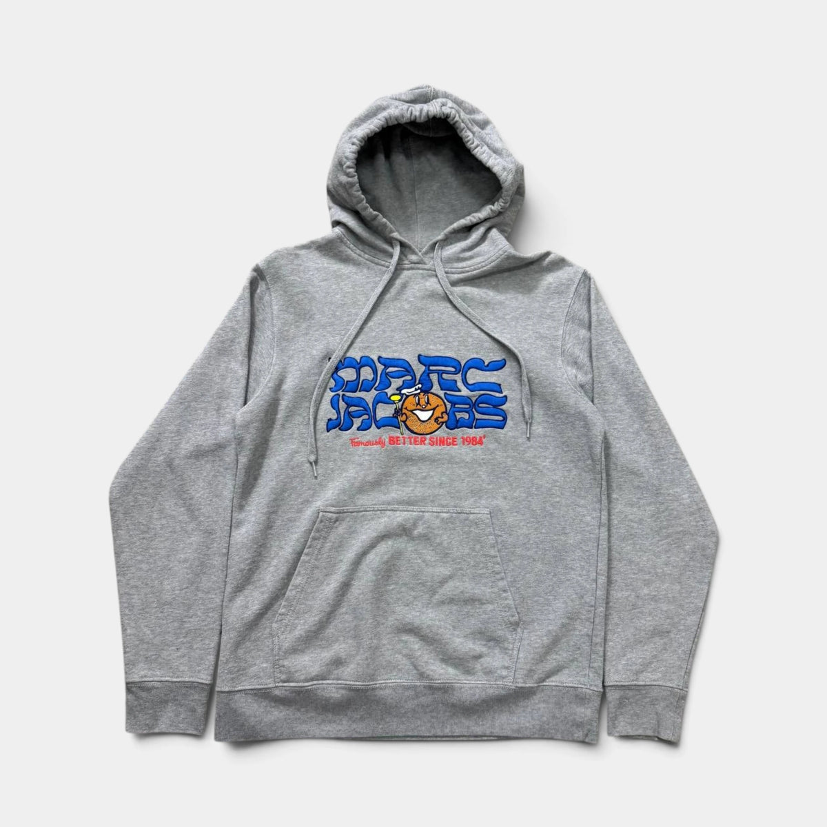 Marc Jacobs x Avi Gold Embroidered Orange Character Grey Hoodie