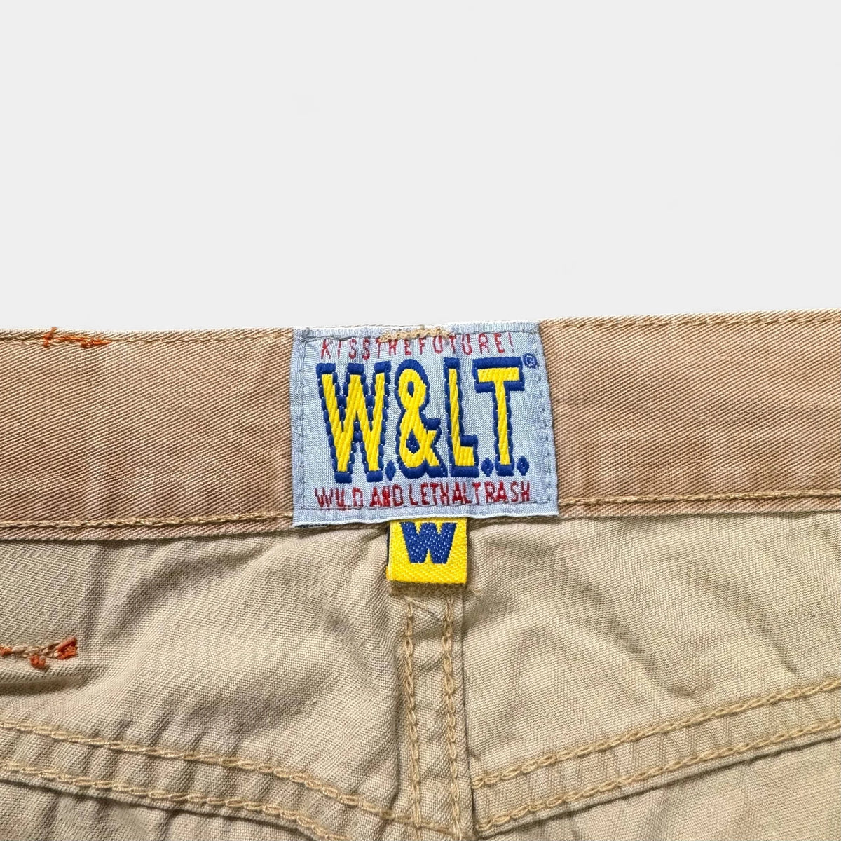 Walter Van Beirendonck 90s Classic Beige Long Leg Pants - detail 2