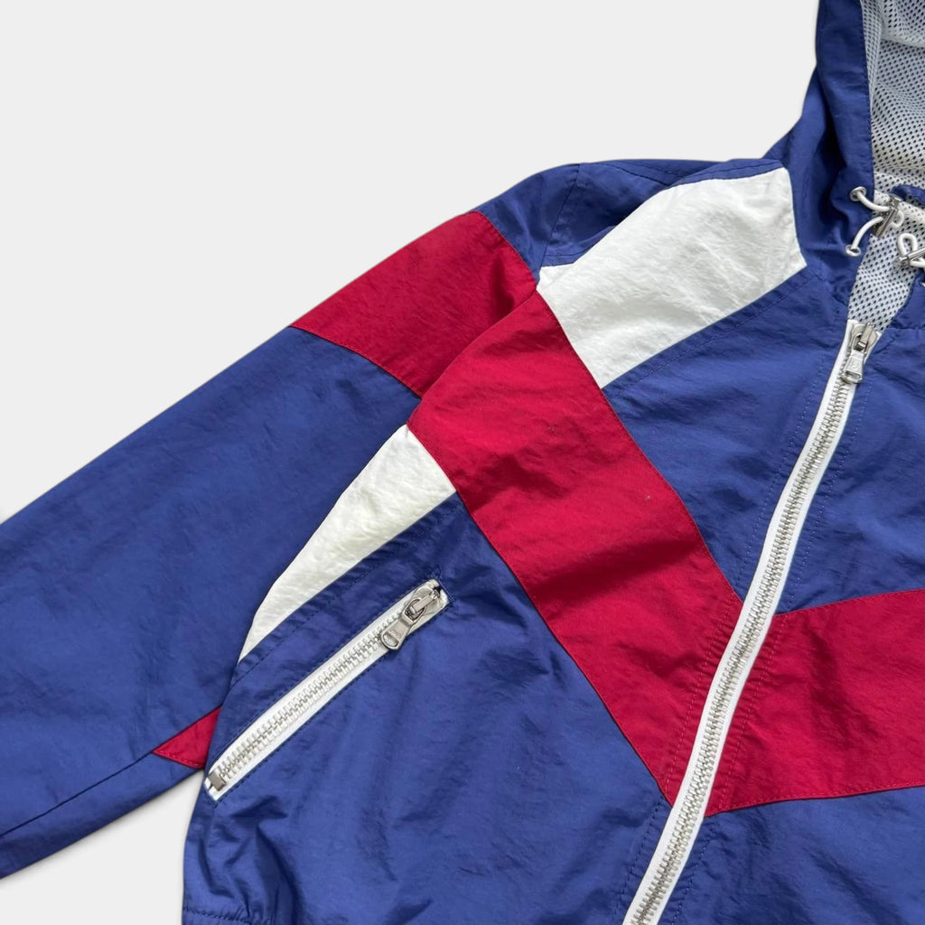 Dolce & Gabbana Color Block Nylon Windbreaker Jacket