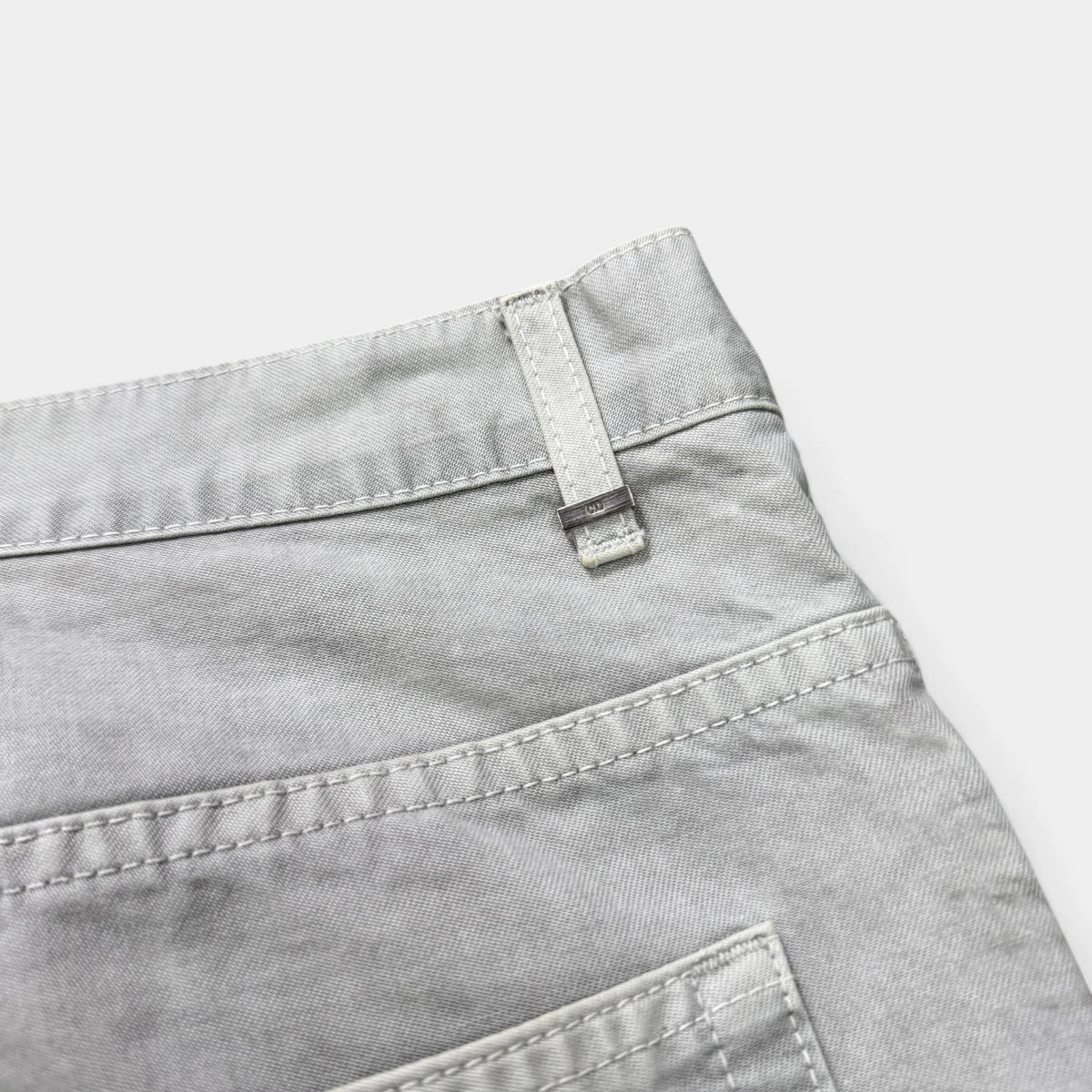 Dior Homme KVA Bleached Grey Straight Leg Trousers