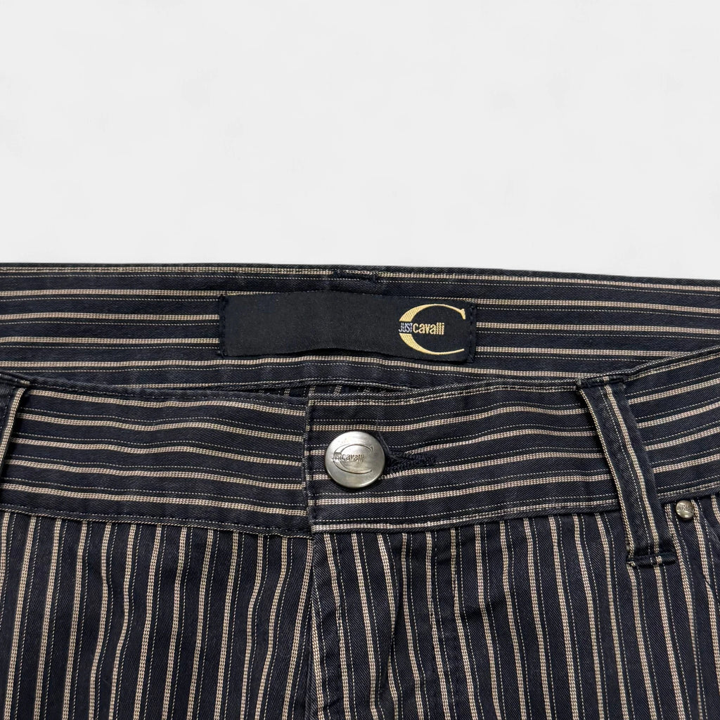 Just Cavalli 90s Striped Sandblasted Flared Pants - detail 2